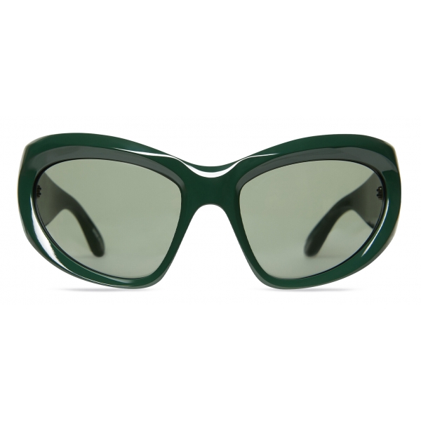 Balenciaga - Occhiali da Sole Wrap D-Frame - Verde - Occhiali da Sole - Balenciaga Eyewear