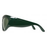 Balenciaga - Wrap D-Frame Sunglasses - Green - Sunglasses - Balenciaga Eyewear