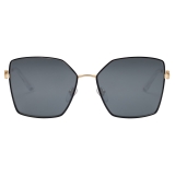 Bulgari - B.Zero1 - Squared Metal Sunglasses - Black Gold - B.Zero1 Collection - Sunglasses - Bulgari Eyewear