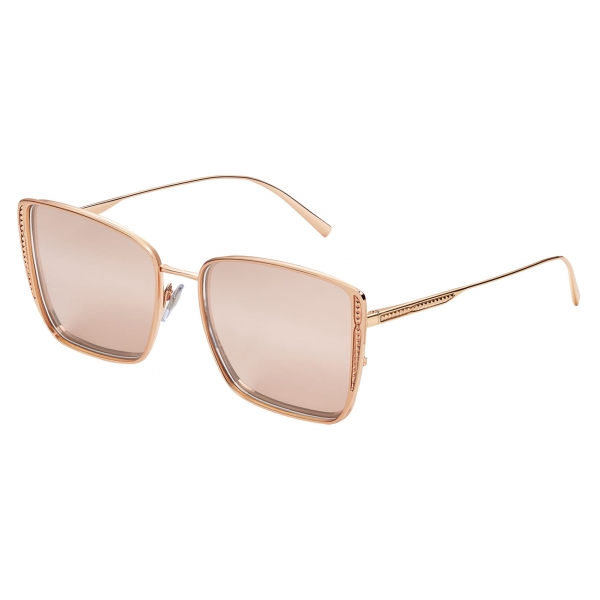 Bulgari - "Rock" Squared Metal Sunglasses - Gold - B.Zero1 Collection - Sunglasses - Bulgari Eyewear