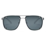 Bulgari - "Bvlgari Bvlgari Aluminium" Rectangular Sunglasses - Black - Sunglasses - Bulgari Eyewear