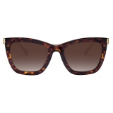Bulgari - B.Zero1 - "Downtown" Rectangular Acetate Sunglasses - Brown - Sunglasses - Bulgari Eyewear