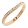 Cartier Vintage - 18K Half Diamond Ballerina Curve Ring - Cartier Ring in Gold - Luxury High Quality