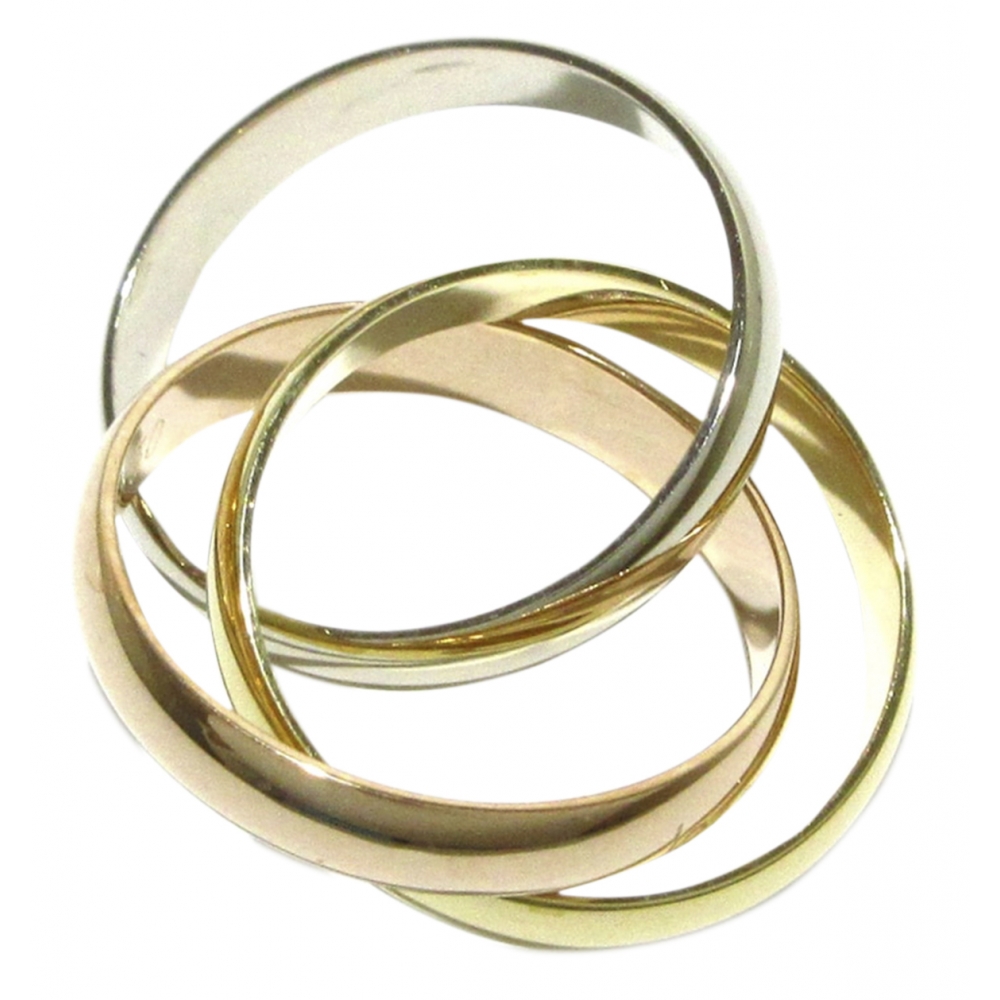 Cartier de in Gold Trinity Quality - Luxury - Cartier Vintage - Classic Silver Must Cartier - Ring Les Ring Avvenice High