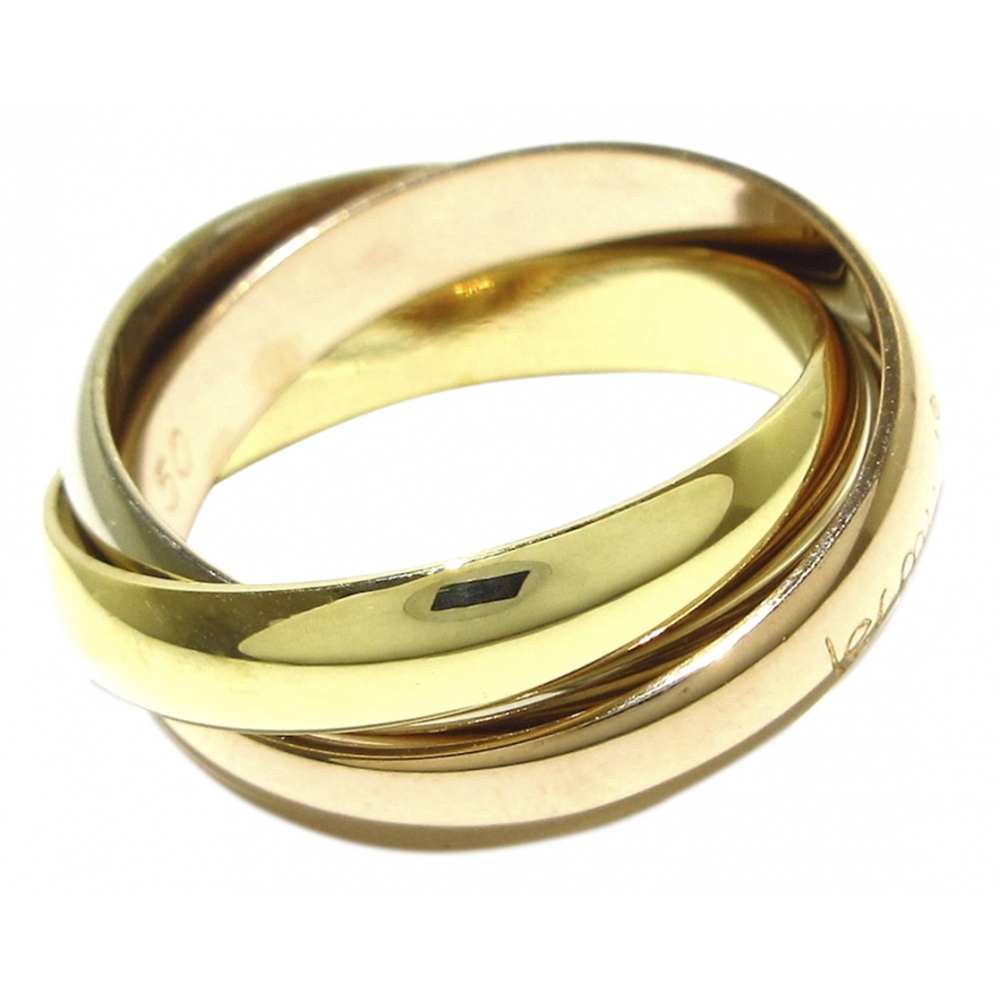 Must Vintage Luxury Gold Les Ring in High Quality Ring - Cartier Avvenice - Classic - - Cartier Silver Trinity de Cartier