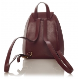Cartier Vintage - Must de Cartier Leather Backpack - Red Burgundy - Leather Backpack - Luxury High Quality
