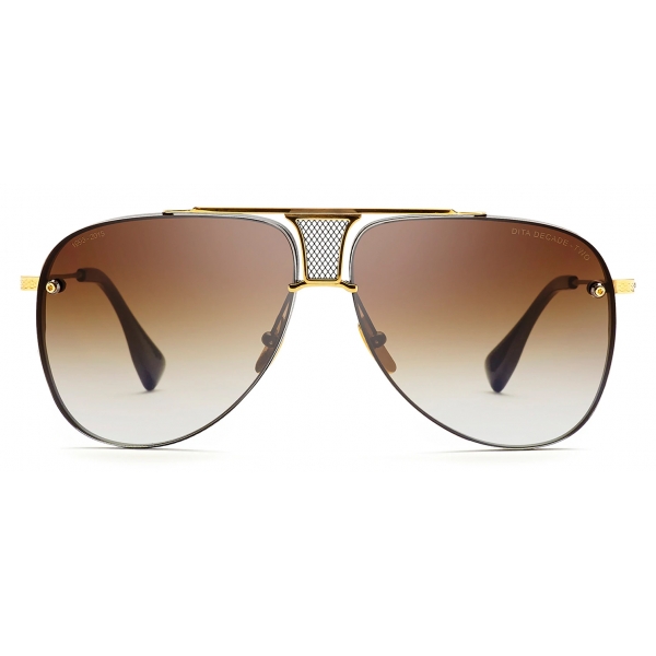DITA - Decade-Two - Gold Black Brown - DRX-2082 - Sunglasses - DITA Eyewear