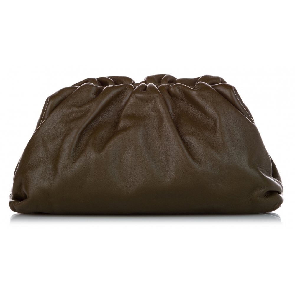 Pouch bag dark brown