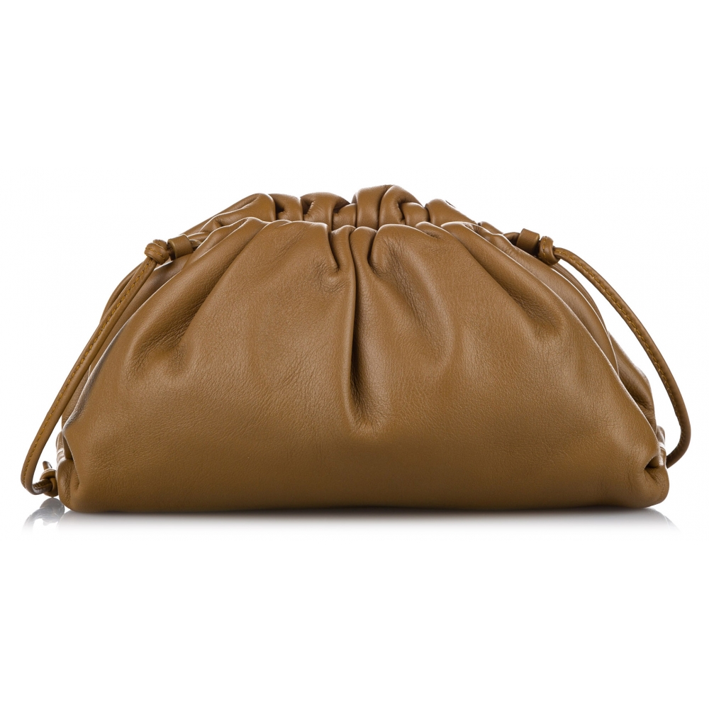 Bottega Veneta Arco Small Palmellato Calfskin Flap Shoulder Bag