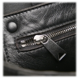 Bottega Veneta Vintage - Intrecciato Cassette Leather Crossbody Bag - Black - Leather Handbag - Luxury High Quality