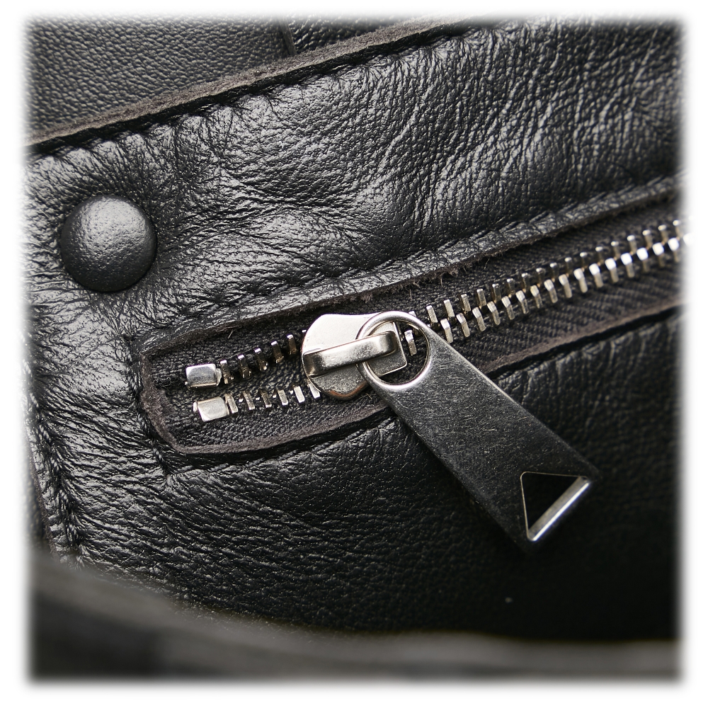 Bottega Veneta Vintage - Leather Hobo Bag - Black - Leather Handbag -  Luxury High Quality - Avvenice
