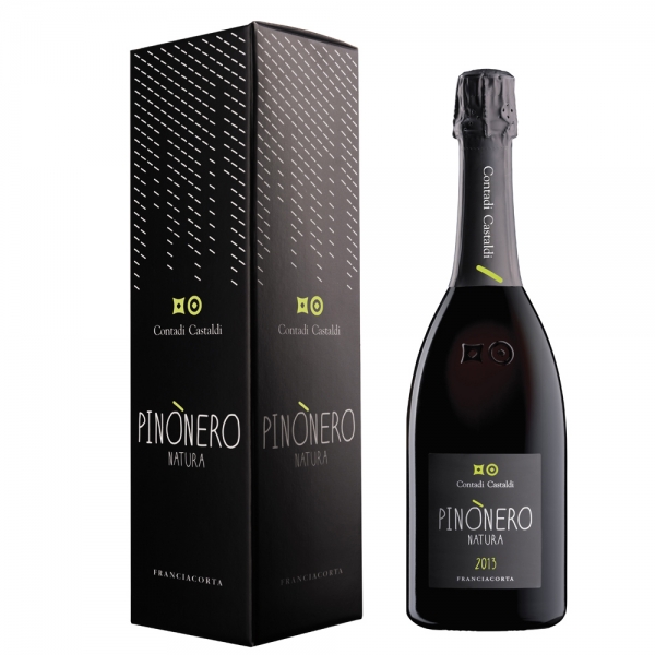 Contadi Castaldi - Franciacorta D.O.C.G. Pinònero Natura - Gift Box - Pinot Noir - Luxury Limited Edition - 750 ml