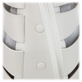 Bottega Veneta Vintage - The Shell Leather Tote Bag - White - Leather Handbag - Luxury High Quality