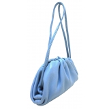 Bottega Veneta Vintage - The Mini Pouch - Light Blue - Leather Handbag - Luxury High Quality