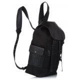 Bottega Veneta Vintage - Leather Backpack - Black - Leather Backpack - Luxury High Quality