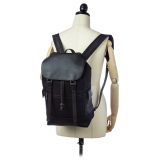 Bottega Veneta Vintage - Leather Backpack - Nero - Zaino in Pelle - Alta Qualità Luxury