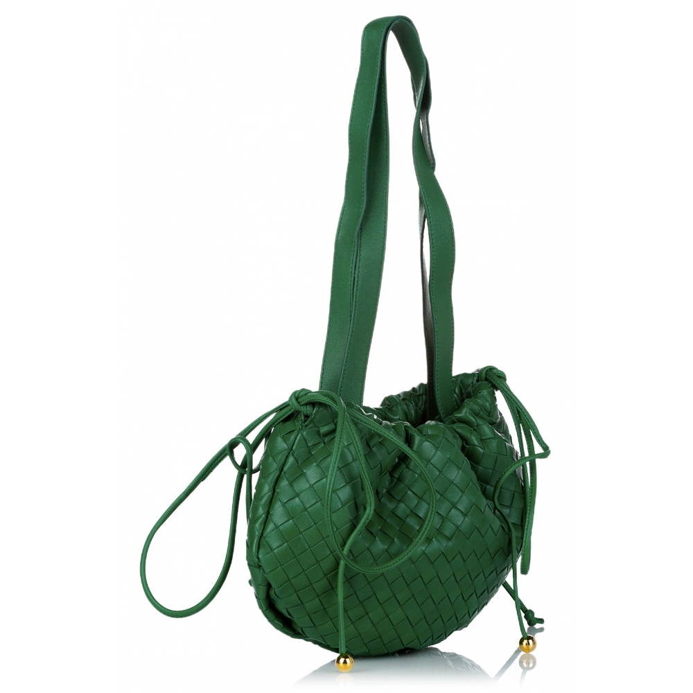 Bottega Veneta Intrecciato Hobo Bag in beautiful green. Roomy, chic,  stunning.love this bag!