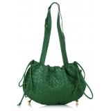 Bottega Veneta Vintage - Intrecciato Bulb Shoulder Bag - Verde - Borsa in Pelle - Alta Qualità Luxury