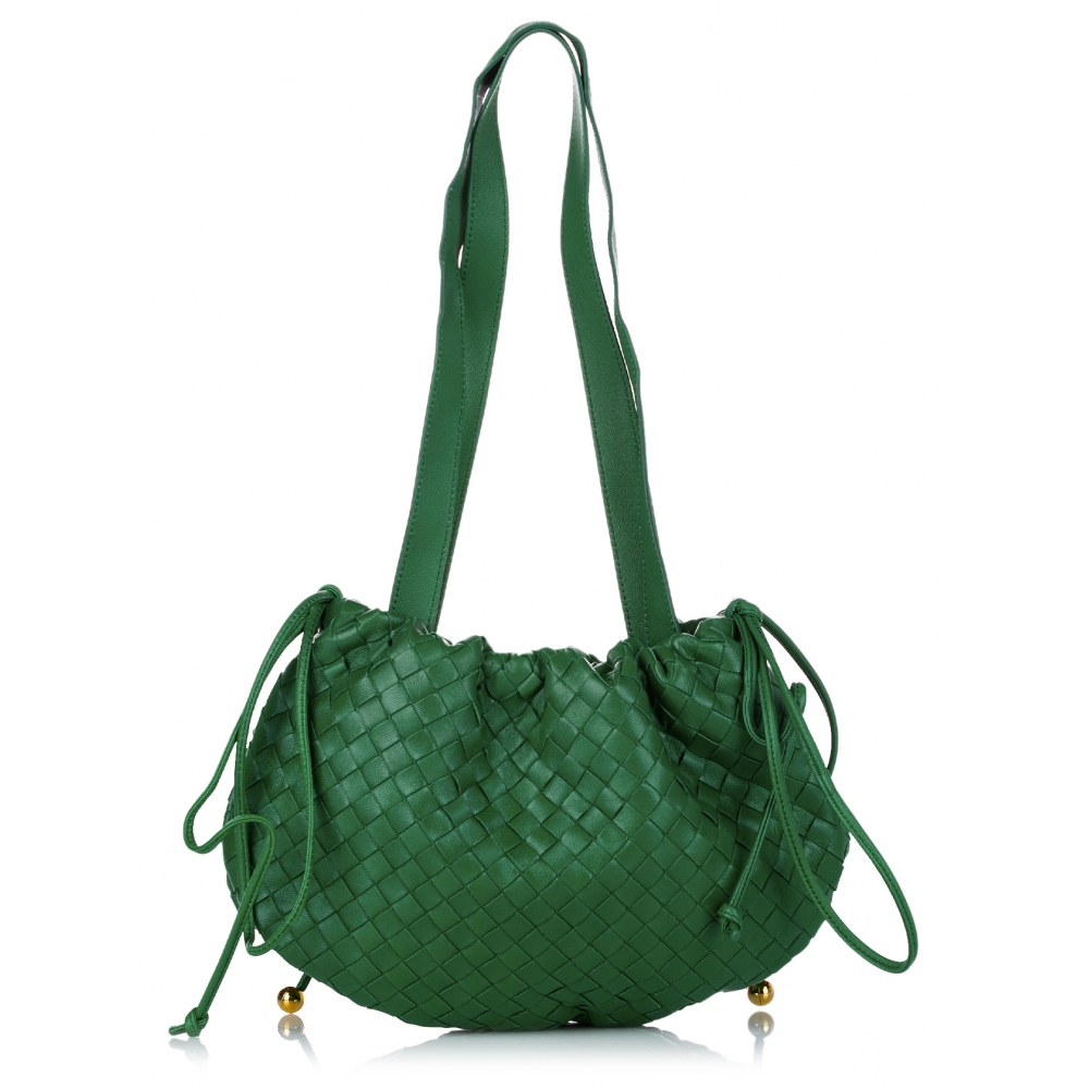 🍂 BOTTEGA VENETA Intrecciato Leather Shoulder Bag Green 115654 SKU:  36912-18 ⁠ ⁠===================================⁠ All Louis Vuitton…