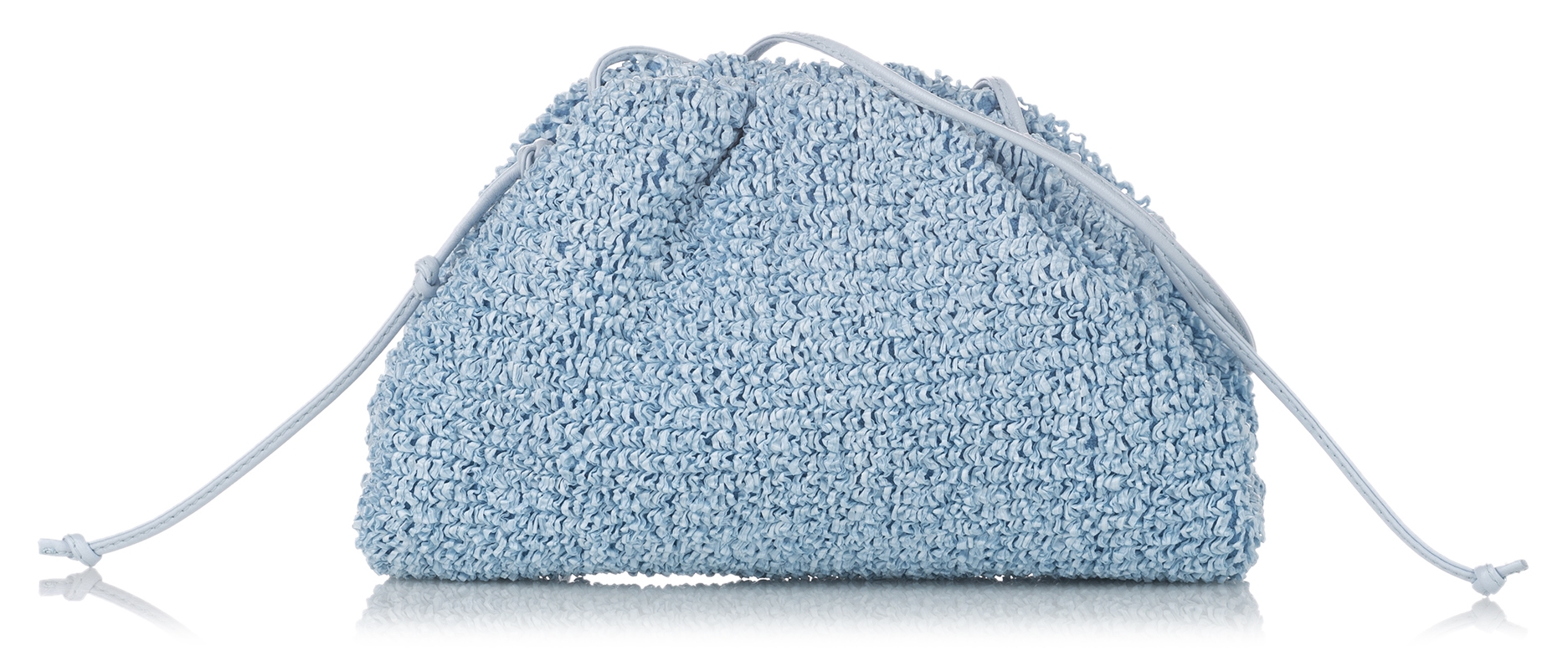 Bottega Veneta Vintage - The Pouch Raffia Crossbody Bag Bottega Veneta Vintage - The Pouch Raffia Crossbody Bag