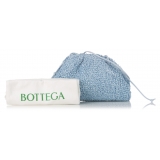 Bottega Veneta Vintage - The Pouch Raffia Crossbody Bag - Light Blue - Leather Handbag - Luxury High Quality