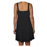 Patrizia Pepe - Short Sheath Dress with Heart Neckline - Black - Dress - Made in Italy - Luxury Exclusive Collection