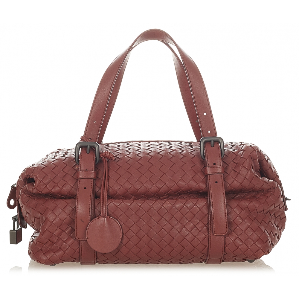 Bottega Veneta Vintage - Intrecciato Leather Handbag - Red - Leather  Handbag - Luxury High Quality - Avvenice