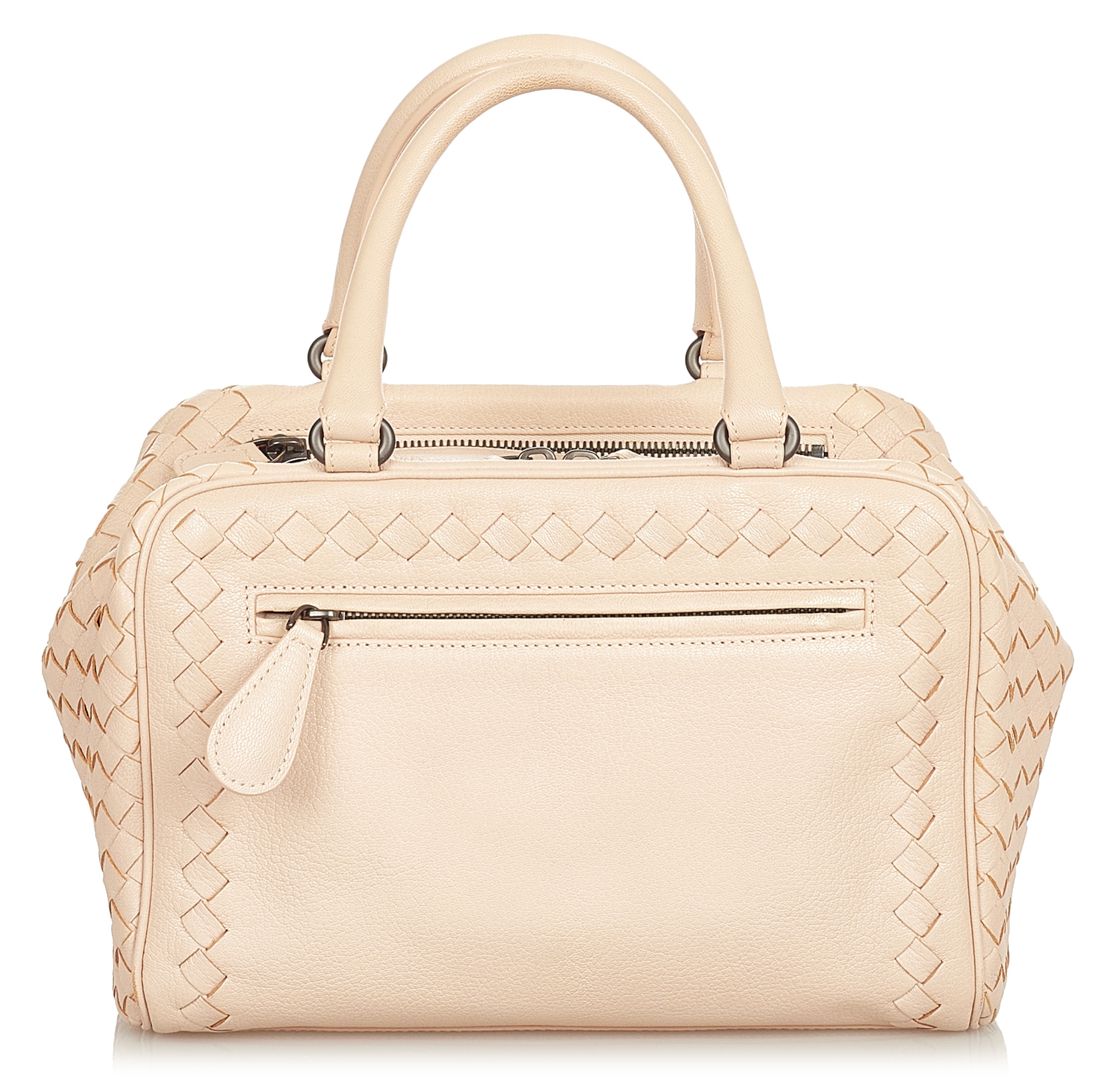 Bottega Veneta Vintage - Intrecciato Leather Tote Bag - White Grey -  Leather Handbag - Luxury High Quality - Avvenice