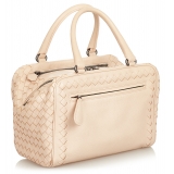 Bottega Veneta Vintage - Intrecciato Leather Handbag - Beige - Borsa in Pelle - Alta Qualità Luxury