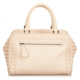 Bottega Veneta Vintage - Intrecciato Leather Handbag - Beige - Borsa in Pelle - Alta Qualità Luxury