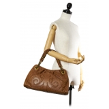 Bottega Veneta Vintage - Intrecciato Leather Shoulder Bag - Brown - Leather Handbag - Luxury High Quality