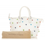 Bottega Veneta Vintage - Intrecciato Leather Handbag - Bianco - Borsa in Pelle - Alta Qualità Luxury