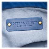 Bottega Veneta Vintage - Intrecciato Leather Tote Bag - Blu - Borsa in Pelle - Alta Qualità Luxury