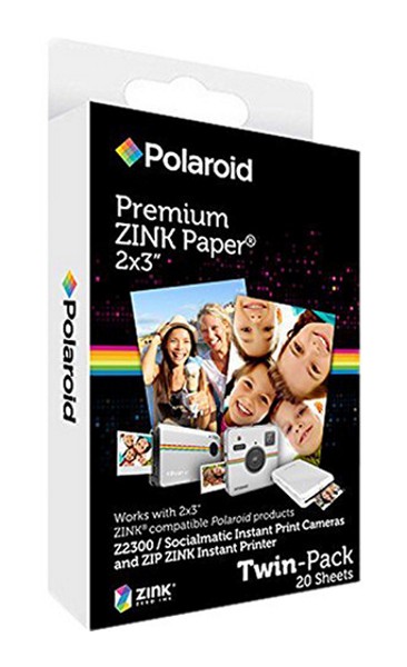Polaroid photo album per 2 x 3 Zink Paper Nero Snap, zip, Z2300 