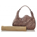 Bottega Veneta Vintage - Intrecciato Leather Handbag - Brown Bronze - Leather Handbag - Luxury High Quality