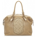 Bottega Veneta Vintage - Intrecciato Leather Tote - Brown Beige - Leather Handbag - Luxury High Quality