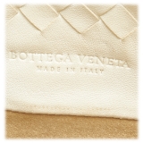 Bottega Veneta Vintage - Intrecciato Leather Tote Bag - Bianco Grigio - Borsa in Pelle - Alta Qualità Luxury