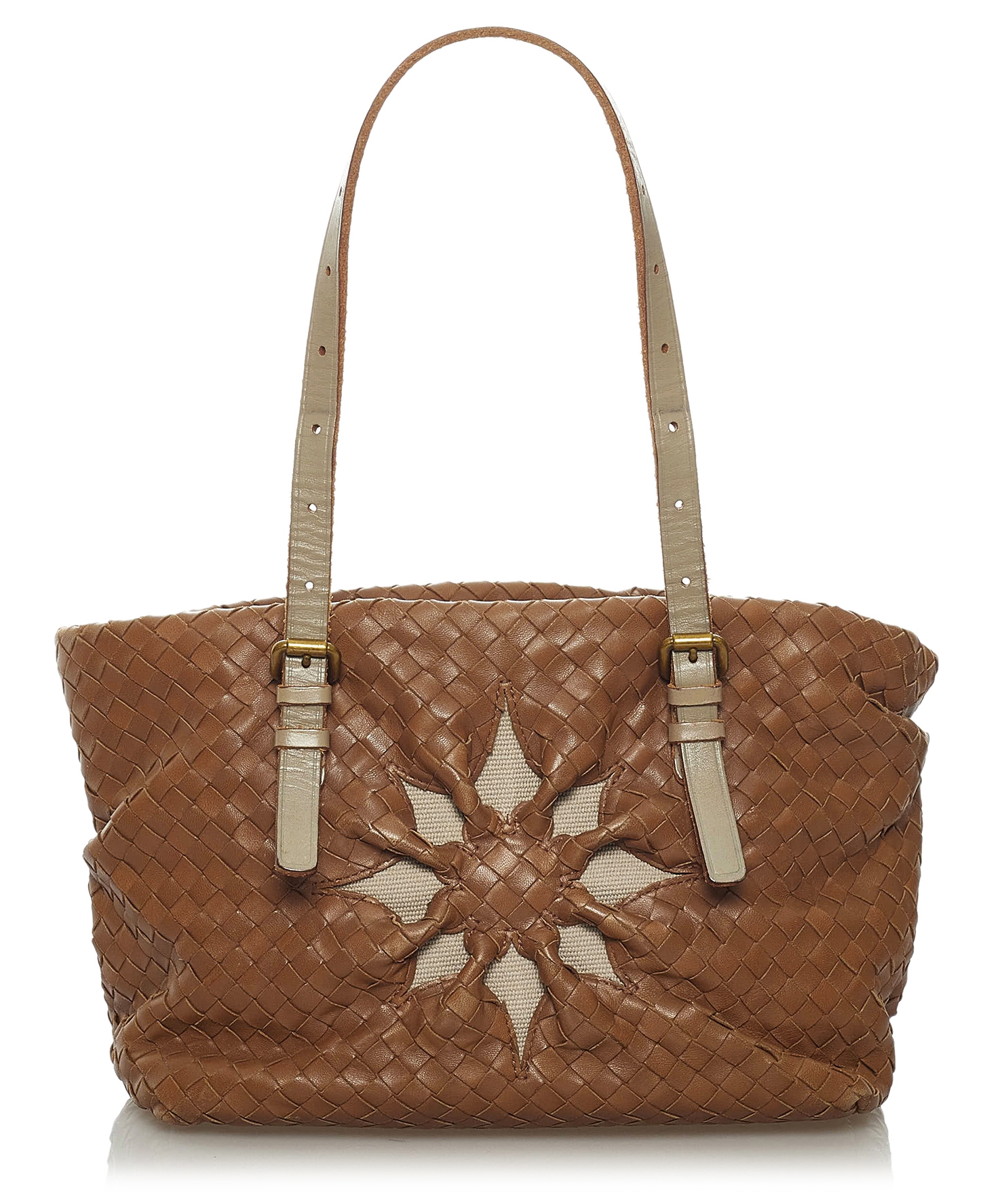 Bottega Veneta Vintage - Canvas Tote Bag - Brown - Leather Handbag - Luxury  High Quality - Avvenice