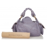 Bottega Veneta Vintage - Intrecciato Leather Handbag - Viola - Borsa in Pelle - Alta Qualità Luxury