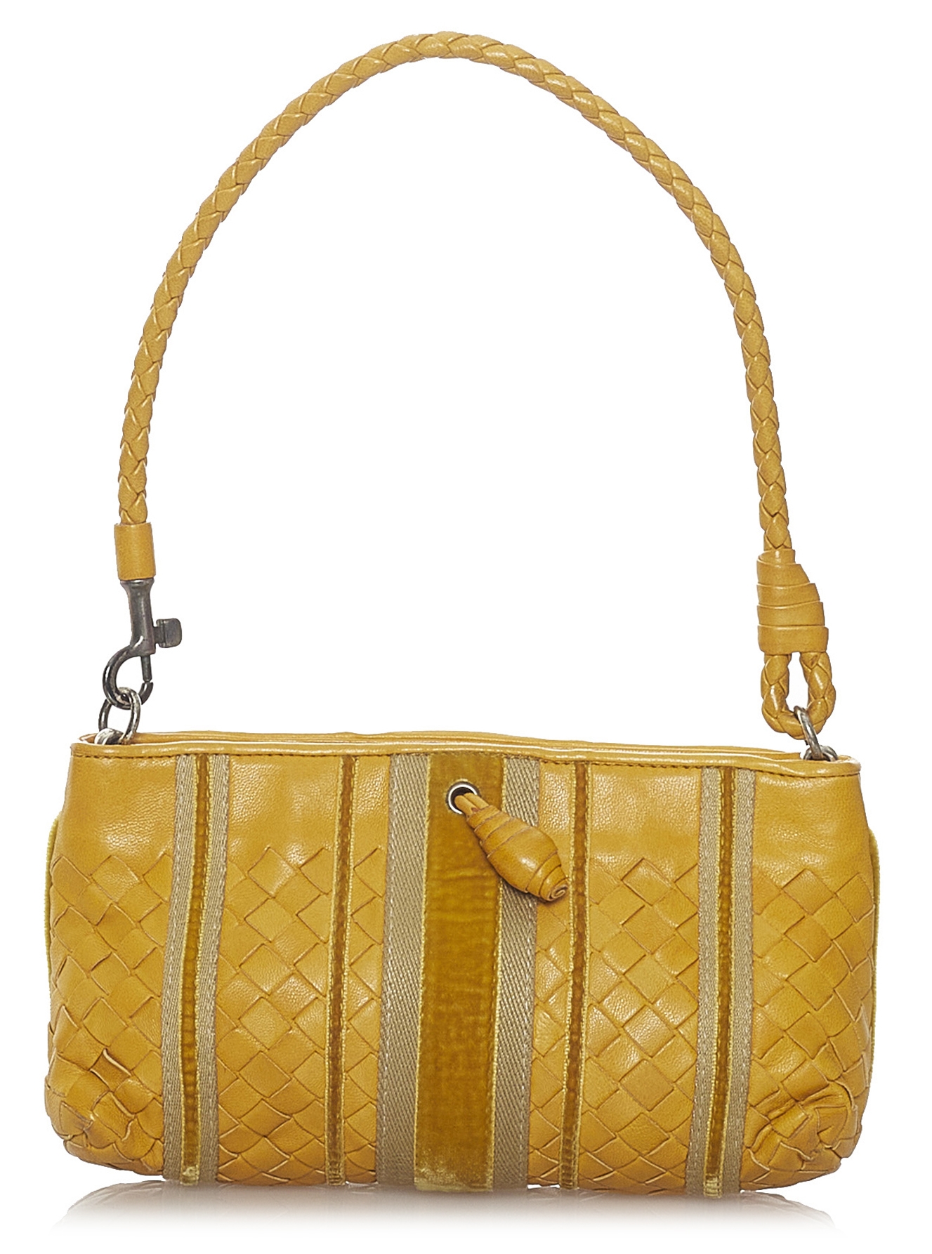 Bottega Veneta Vintage - Intrecciato Leather Shoulder Bag - Yellow -  Leather Handbag - Luxury High Quality - Avvenice