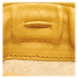 Bottega Veneta Vintage - Intrecciato Leather Shoulder Bag - Giallo - Borsa in Pelle - Alta Qualità Luxury