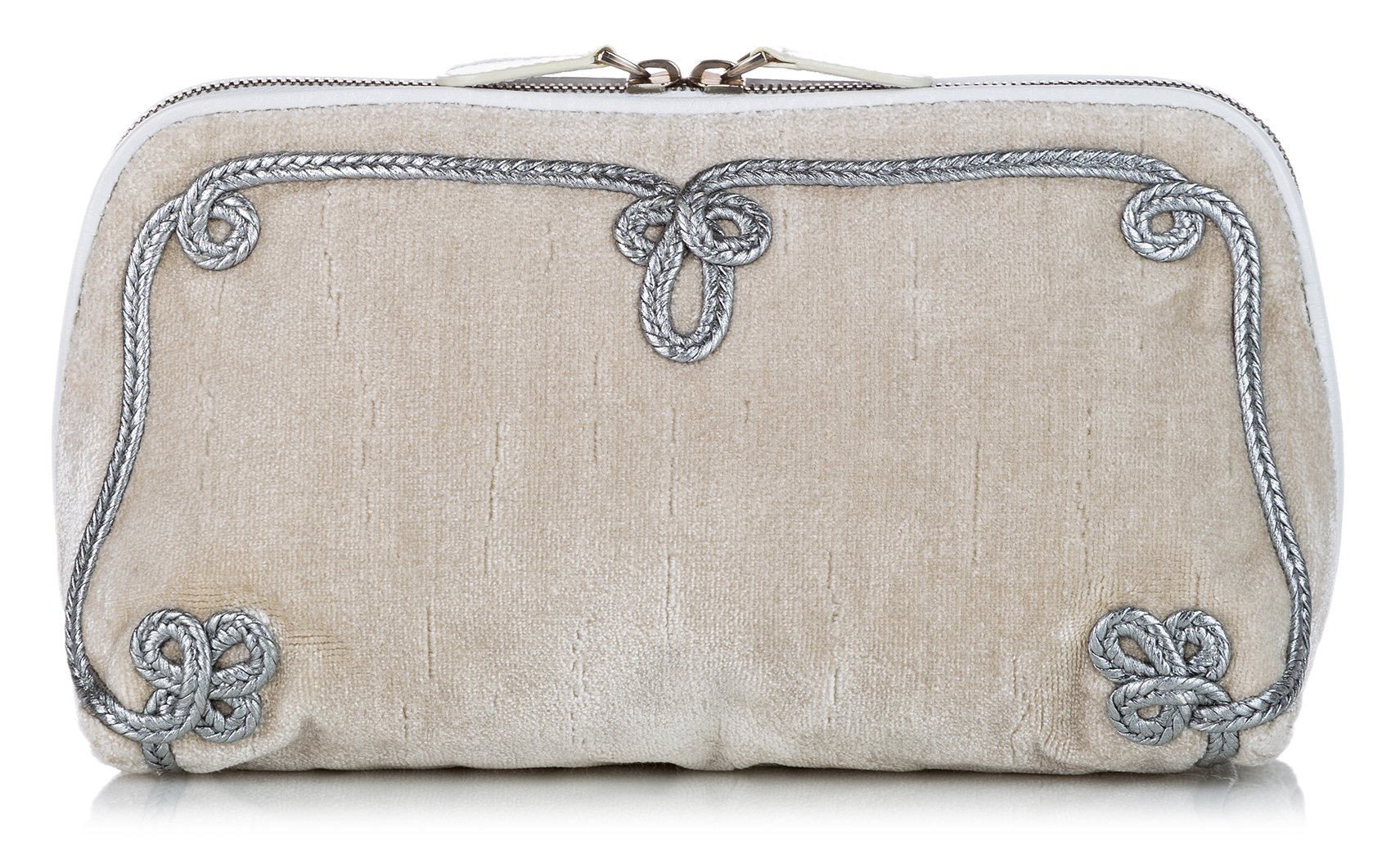 Hermes Off White Vintage Box Calf Clutch - Vintage Lux