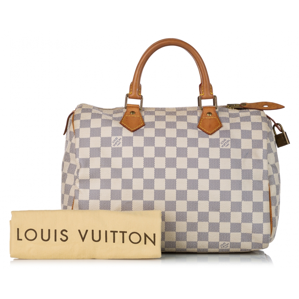Louis Vuitton Vintage - Damier Azur Speedy 30 - White Blue