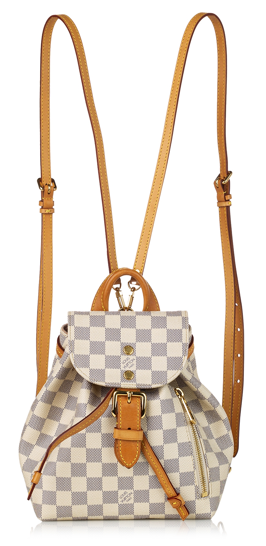 Louis Vuitton Vintage - Damier Azur Sperone BB - Leather Backpack