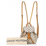 Louis Vuitton Vintage - Damier Azur Sperone BB - Bianco Blu - Zaino in Pelle - Alta Qualità Luxury