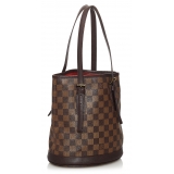 Louis Vuitton Vintage - Damier Ebene Marais - Brown - Leather Handbag - Luxury High Quality