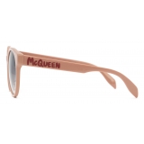 Alexander McQueen - McQueen Graffiti Round Sunglasses - Rose - Alexander McQueen Eyewear