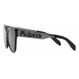 Alexander McQueen - Occhiali da Sole Bicolore McQueen Graffiti - Rutenio - Alexander McQueen Eyewear