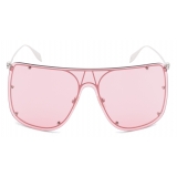 Alexander McQueen - Skull Mask Sunglasses - Silver - Alexander McQueen Eyewear
