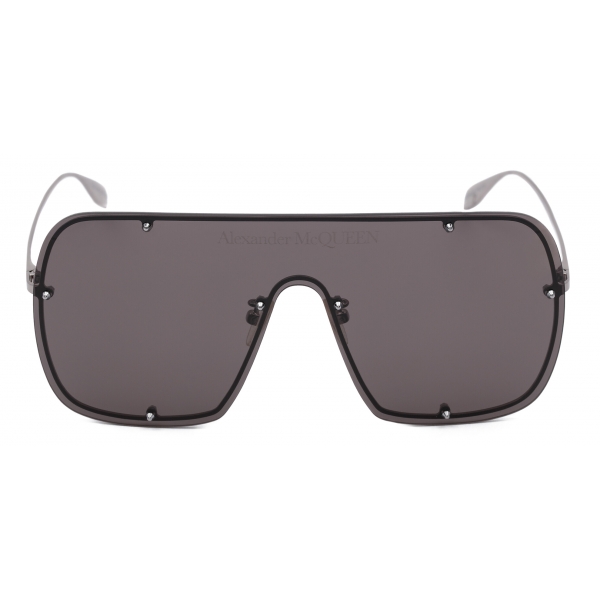 Alexander McQueen - Studs Mask Sunglasses - Ruthenium - Alexander McQueen Eyewear